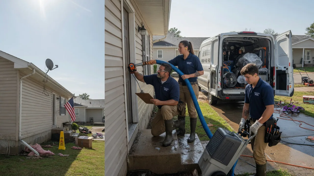 Ceiling Water Damage Restoration in Harrisonville, PA near me
